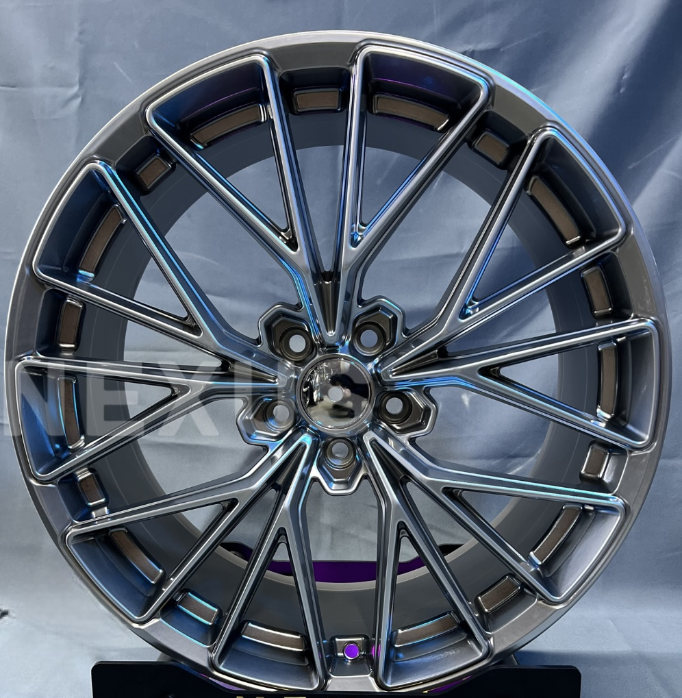 Литой диск HRE FF-28 R18 8J PCD5x114.3 ET38 DIA73.1 Titanium Silver
